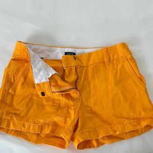 J. Crew Women's Vibrant Orange Cargo Shorts - size 4